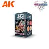 Picture of AK-Interactive: 3rd Gen Acrylics - Wargame Colors Visceral Malformations Set