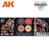 Picture of AK-Interactive: 3rd Gen Acrylics - Wargame Colors Visceral Malformations Set