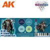 Picture of AK-Interactive: 3rd Gen Acrylics - Wargame Colors Blue Plasma/Glowing Effects Set