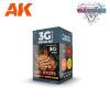 Picture of AK-Interactive: 3rd Gen Acrylics - Wargame Colors Lava Effects Set