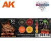 Picture of AK-Interactive: 3rd Gen Acrylics - Wargame Colors Lava Effects Set