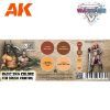 Picture of AK-Interactive: 3rd Gen Acrylics - Wargame Colors Basic Skin Colors Set