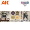 Picture of AK-Interactive: 3rd Gen Acrylics - Wargame Colors Zombie Skin Set