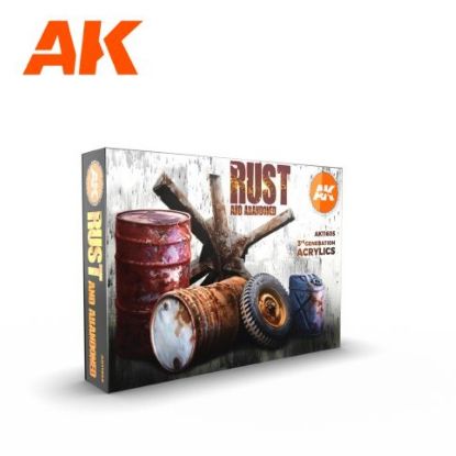 Picture of AK-Interactive: 3rd Gen Acrylics - Rust and Abandoned Acrylic Paint Set