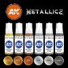 Picture of AK-Interactive: 3rd Gen Acrylics - Metallics Acrylic Paint Set