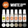 Picture of AK-Interactive: 3rd Gen Acrylics - White Colors Acrylic Paint Set (Box of 6 Paints)