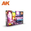 Picture of AK-Interactive: 3rd Gen Acrylics - Neon Colors Acrylic Paint Set (Box of 6 Paints)