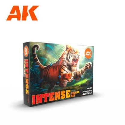 Picture of AK-Interactive: 3rd Gen Acrylics - Intense Colors Acrylic Paint Set