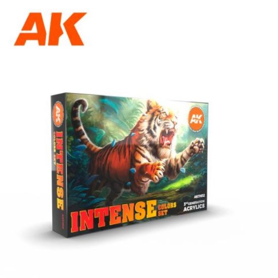 Picture of AK-Interactive: 3rd Gen Acrylics - Intense Colors Acrylic Paint Set