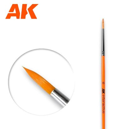 Picture of AK-Interactive: (Brushes) Round Brush 6 Synthetic