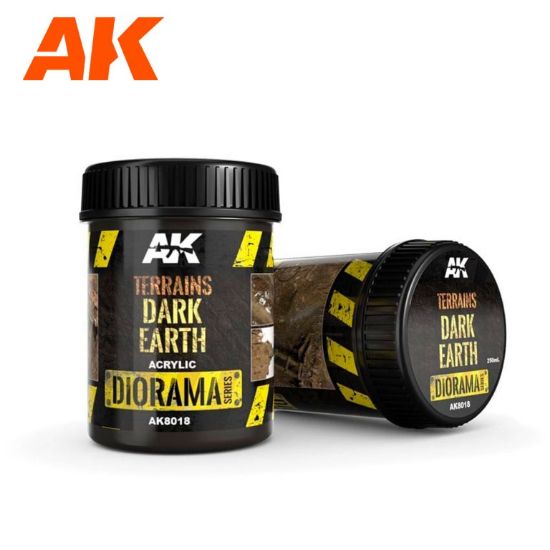 Picture of AK-Interactive: (Texture) TERRAINS DARK EARTH - 250ml (Acrylic)