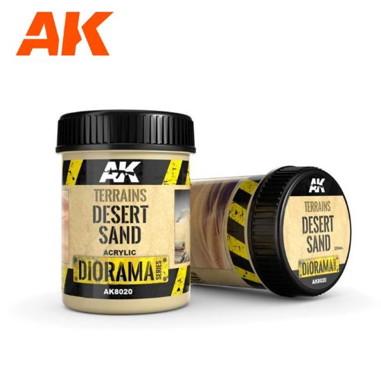 Picture of AK-Interactive: (Texture) TERRAINS DESERT SAND - 250ml (Acrylic)