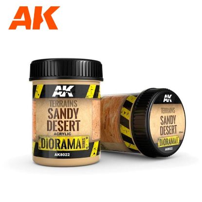 Picture of AK-Interactive: (Texture) TERRAINS SANDY DESERT - 250ml (Acrylic)