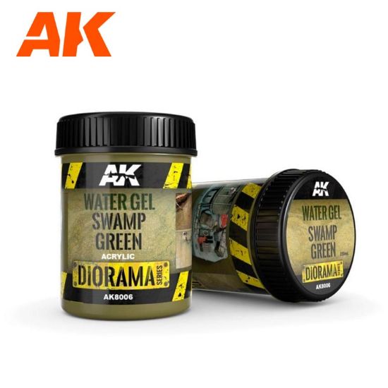 Picture of AK-Interactive: (Texture) WATER GEL SWAMP GREEN EFFECTS - 250ml (Acrylic)