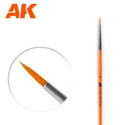 Picture of AK-Interactive: (Brushes) Round Brush 2 Synthetic - AK604