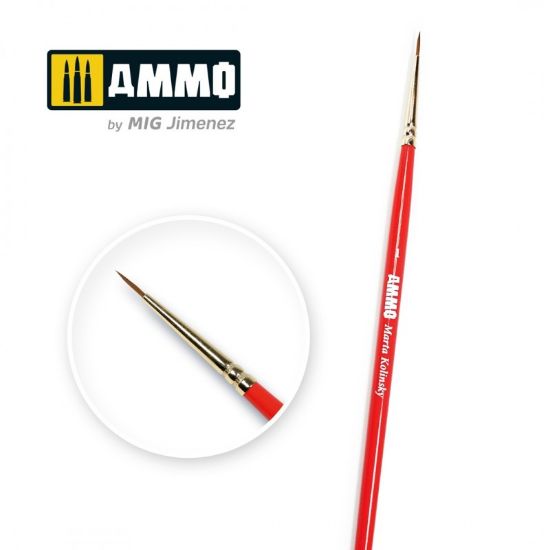 Picture of AMMO: Brushes - AMMO Marta Kolinsky Brush #1 - AMIG8711