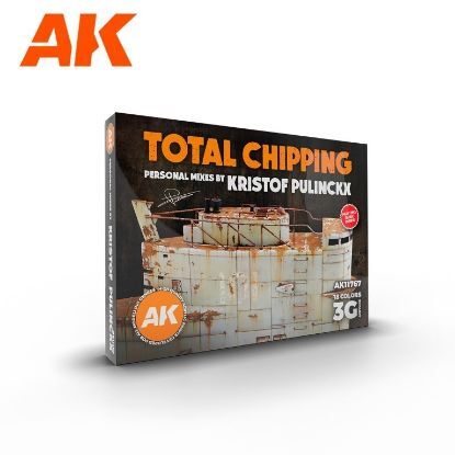 Picture of AK-Interactive: 3rd Gen Acrylics Kristof Pulinckx Signature Set - Total Chipping Paint Set