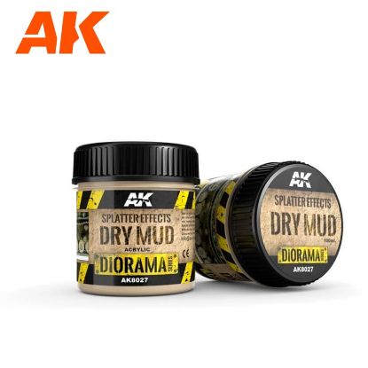 Picture of AK-Interactive: (Texture) SPLATTER EFFECTS DRY MUD - 100ml (Acrylic)