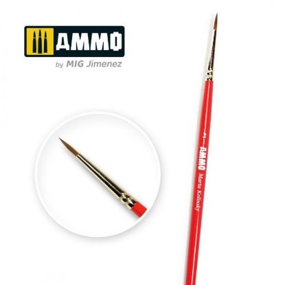 Picture of AMMO: Brushes - AMMO Marta Kolinsky Brush #2