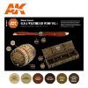 Picture of AK-Interactive: 3rd Gen Acrylics - Old & Weathered Wood Vol.1 Set