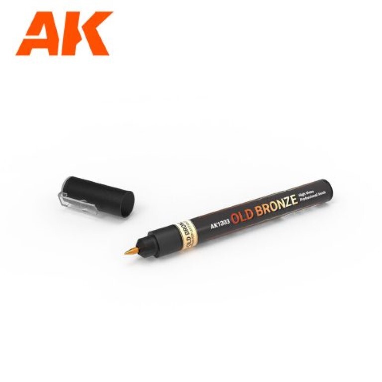 AK Interactive: Metallic Liquid Markers - 1.0mm Fine Tip - Marker Full Range