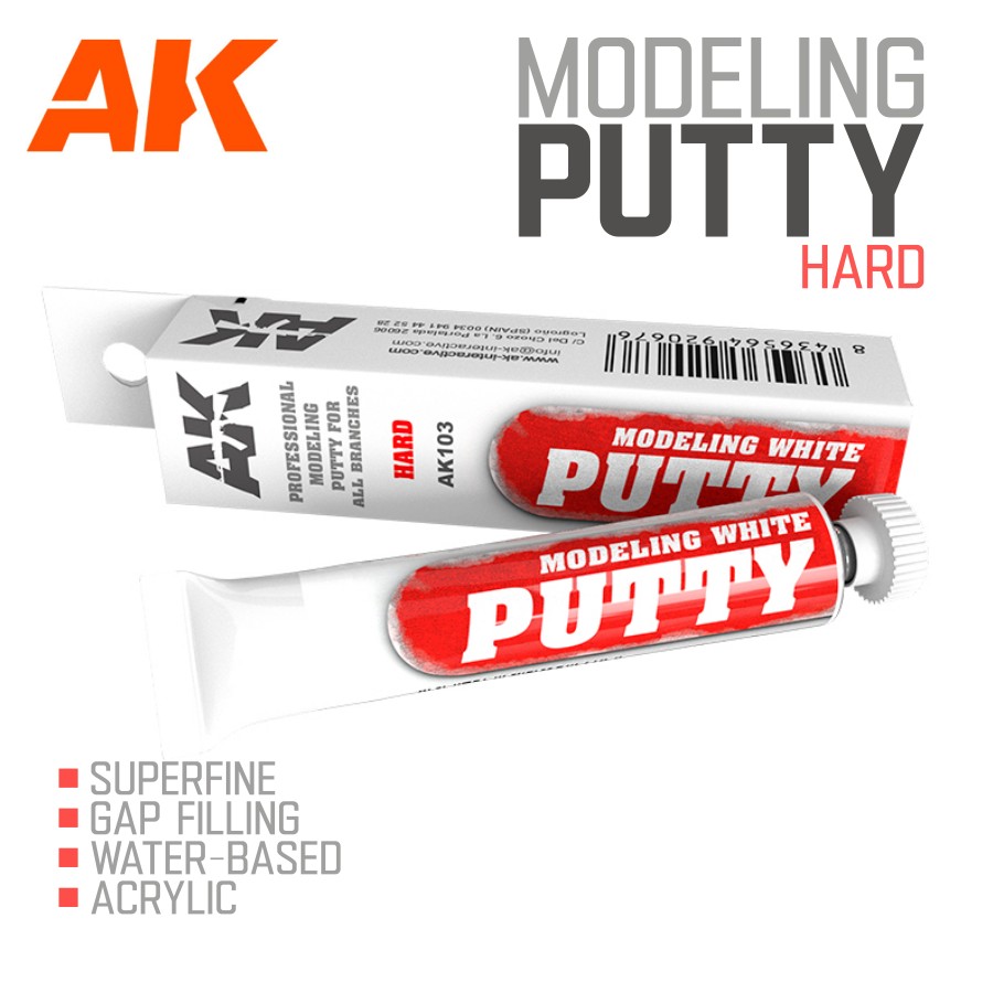AK Interactive: Putty - Acrylic Gap Filling - 20ml