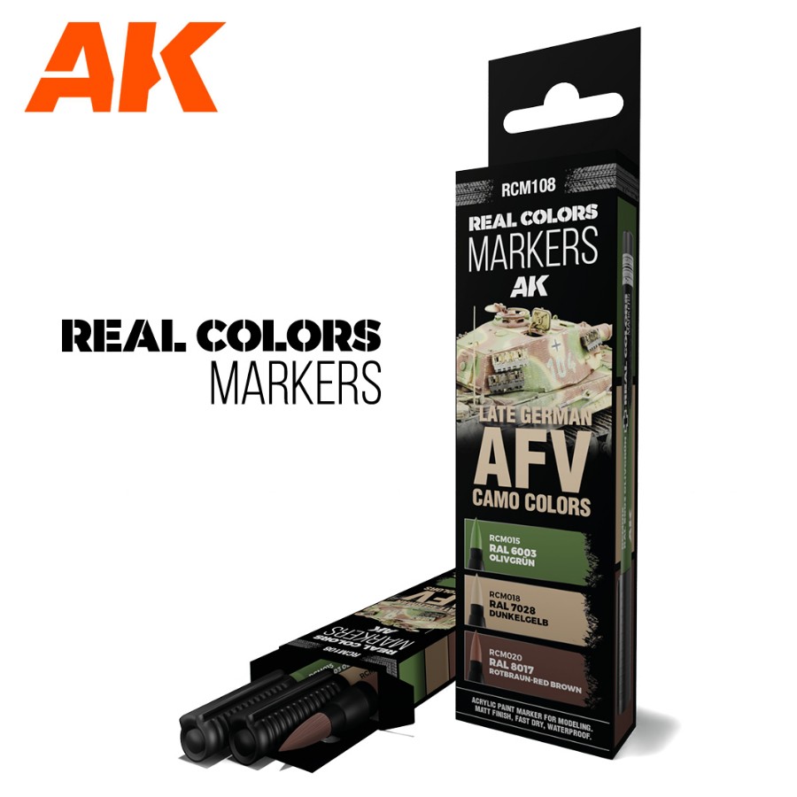 RCM108 - Late German AFV Camo [3 Markers]