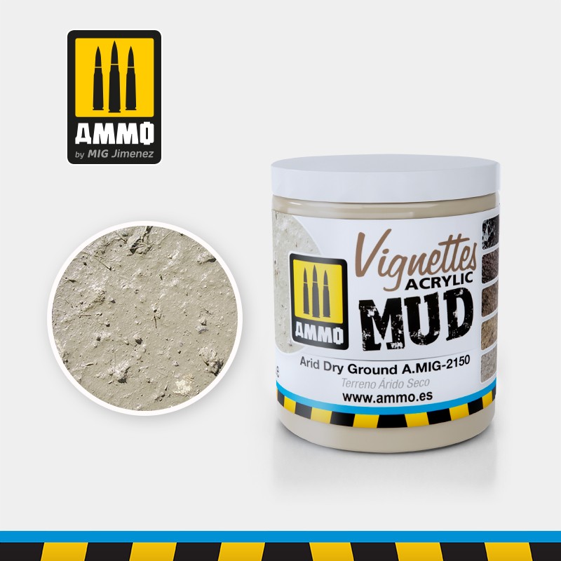 AMMO by Mig: Ground Texture - 100ml Acrylic Terrain Paste - Singles 10 Textures