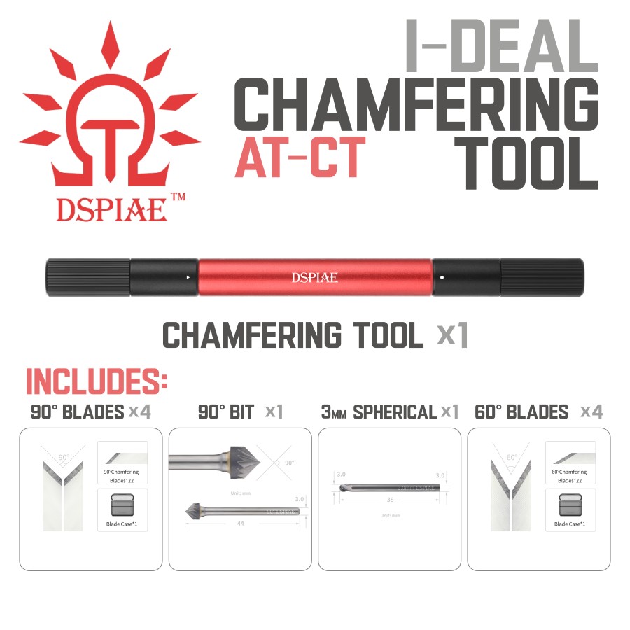 DSPIAE: I-Deal Chamfering Tool - AT-CT | Bits - Blades - Holder