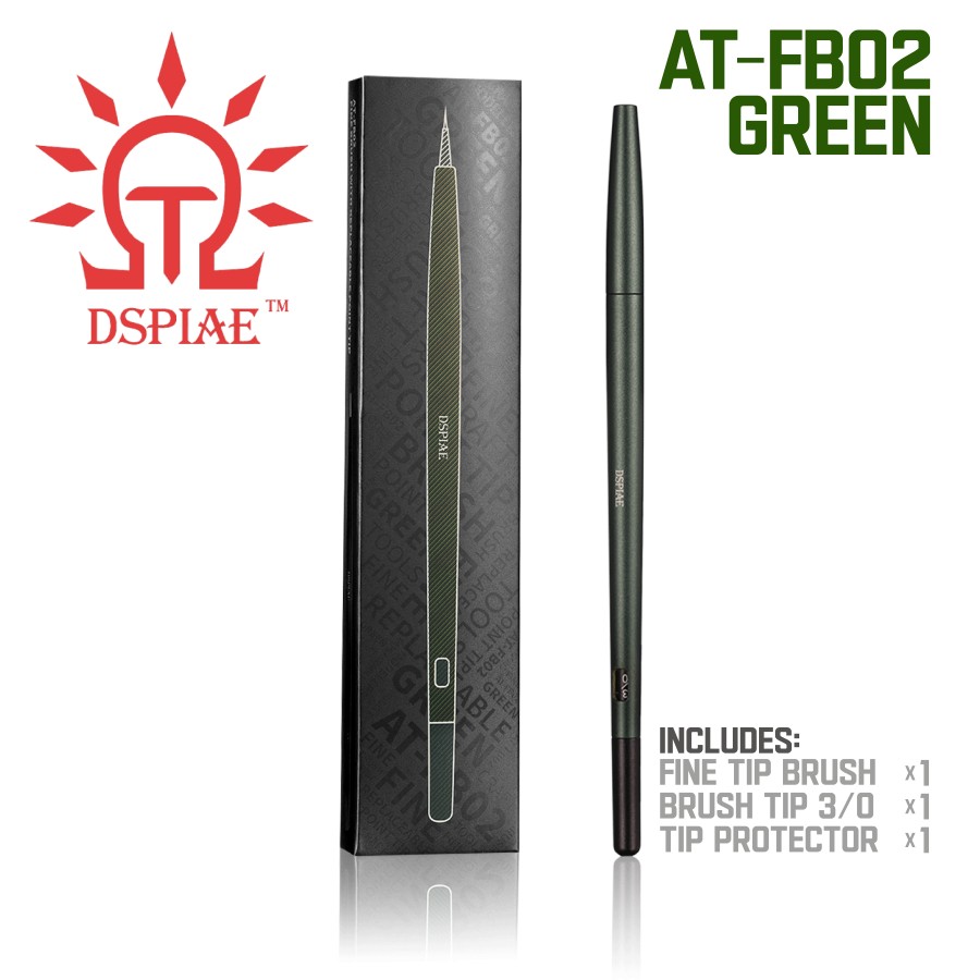 DSPIAE: Fine Brushes - Interchangeable Tips - 4 Colors - 2 Brush Stand Colors - Picture 11 of 23