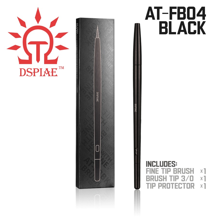 DSPIAE: Fine Brushes - Interchangeable Tips - 4 Colors - 2 Brush Stand Colors - Picture 13 of 23