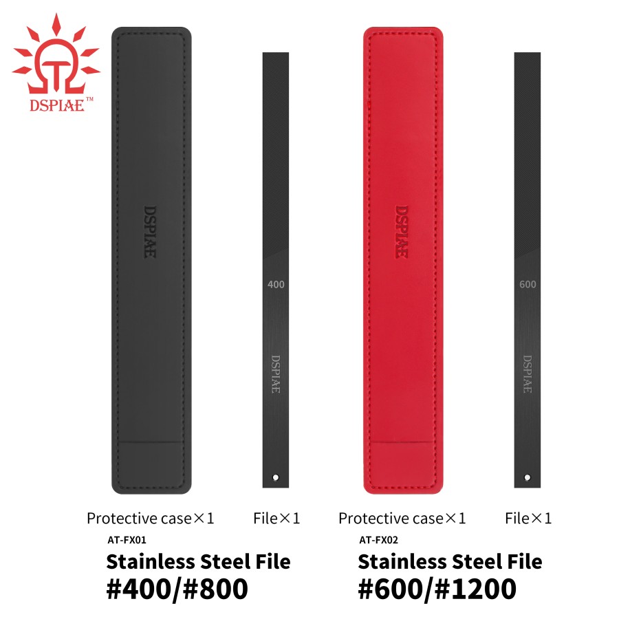 DSPIAE: Stainless Steel Files - Double-Sided Modeling Sanding File