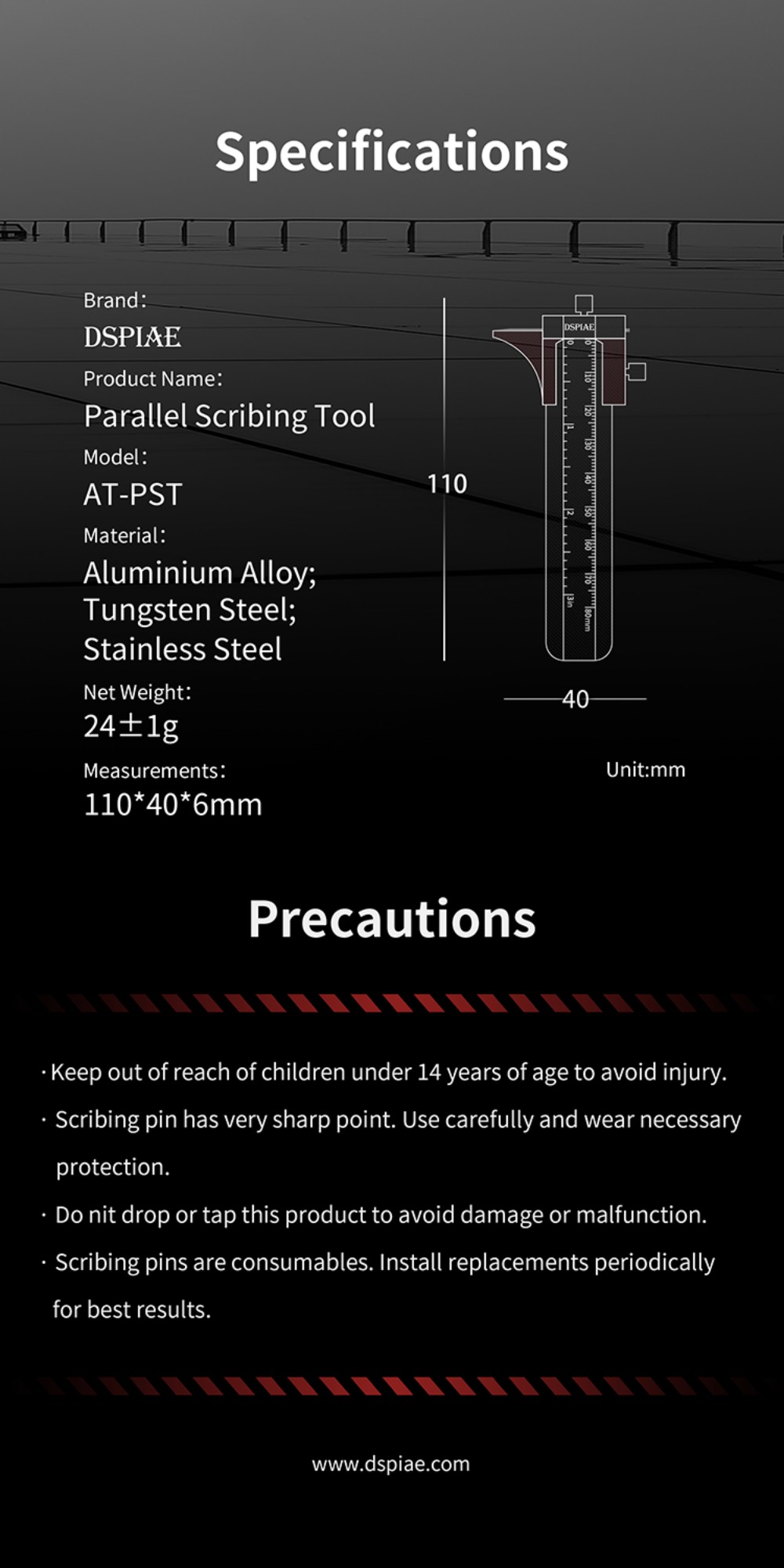 DSPIAE: Parallel Scribing Tool - AT-PST | Replacement Pin - PSP-01