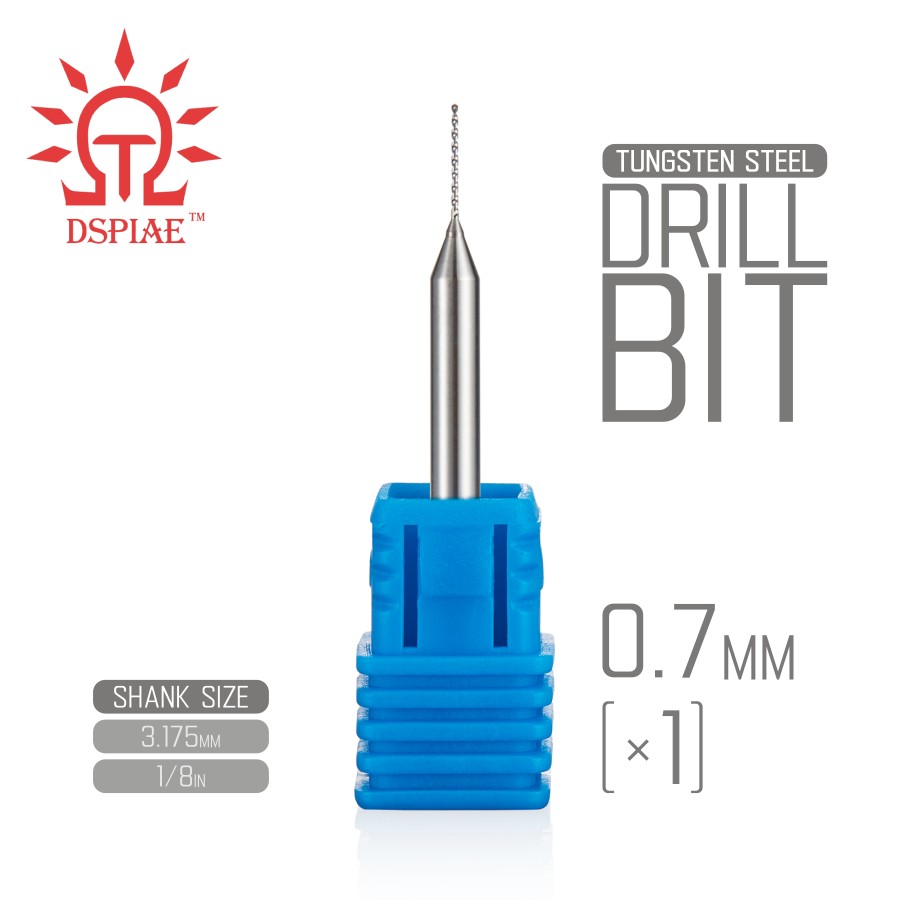 DSPIAE: Tungsten Steel Drill Bits : 0.3 - 3mm Bit Sizes - Hand Drill ...