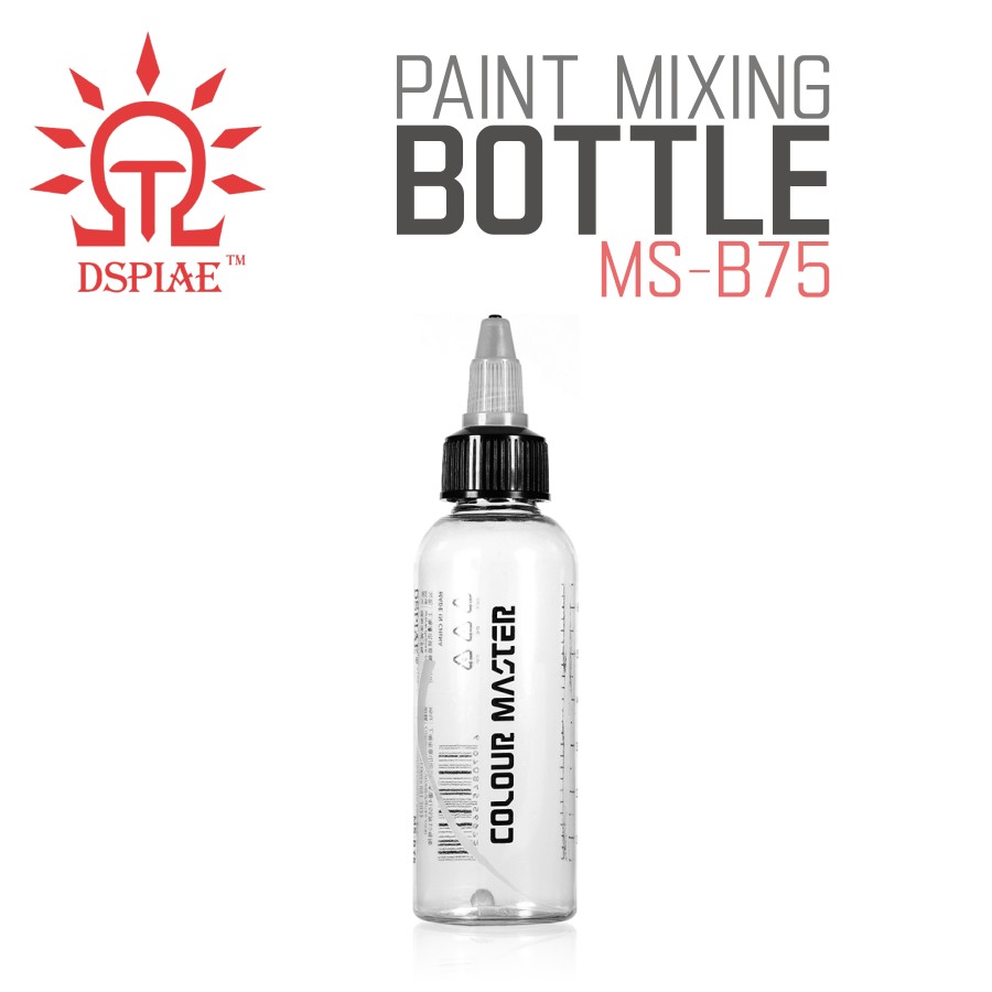 DSPIAE: Paint Bottle - 75ml - Color Mixing Empty Bottles - MS-B75