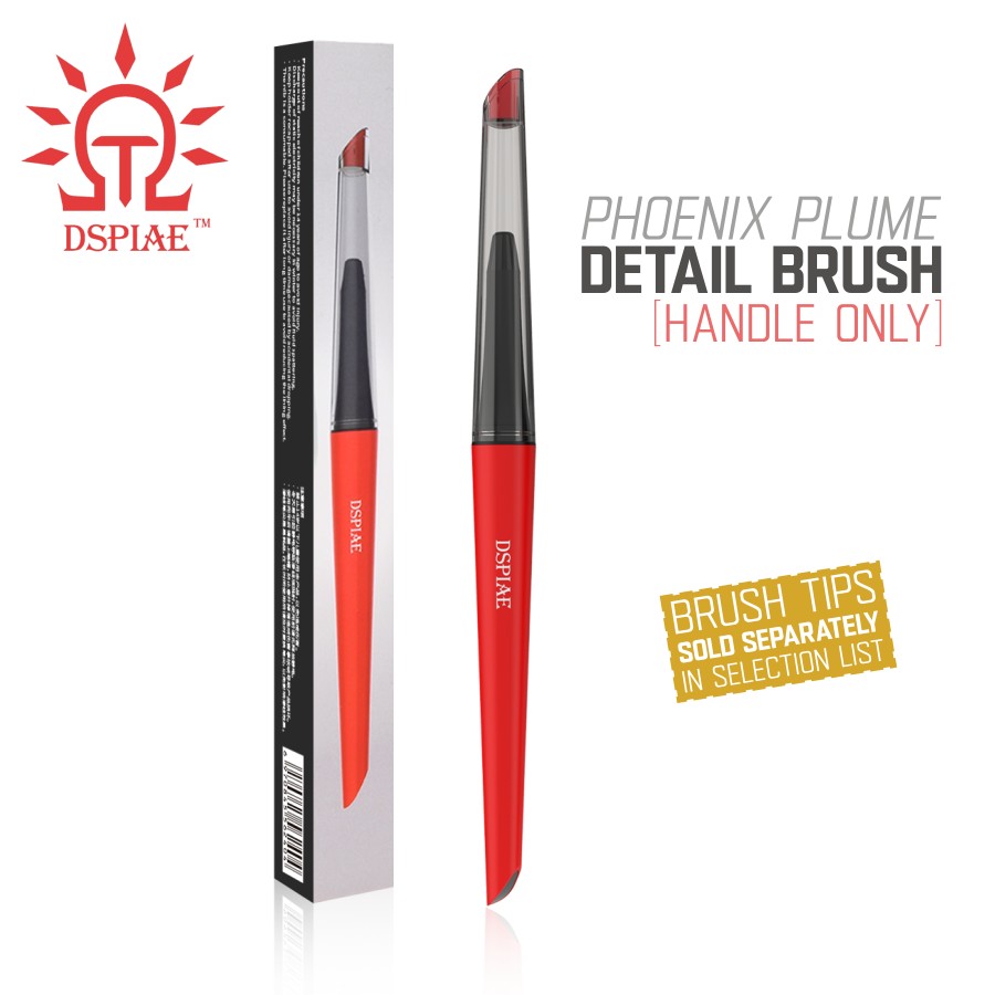 DSPIAE: Detail Brushes - Replaceable Tip System - 4 Brush Tip Options - PT-FB