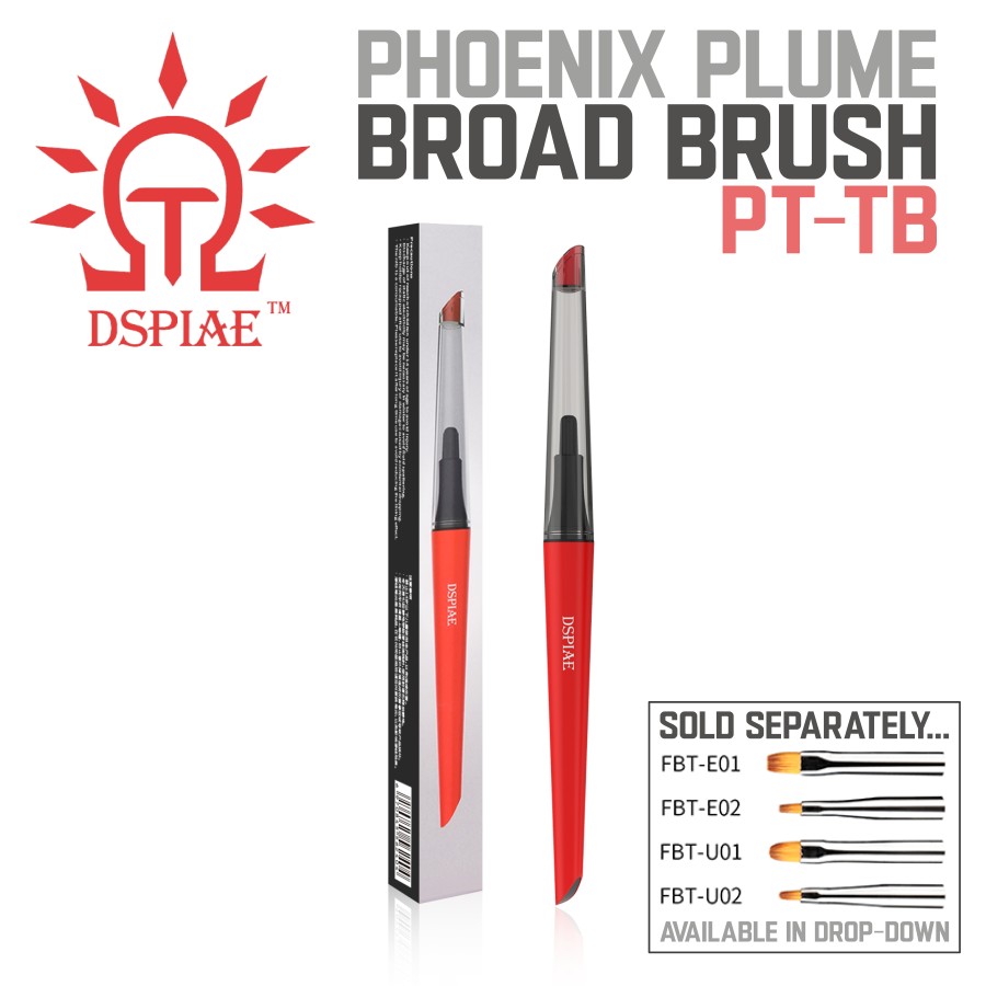 DSPIAE: Broad Brush - Phoenix Plume - Interchangeable Tips - PT-TB