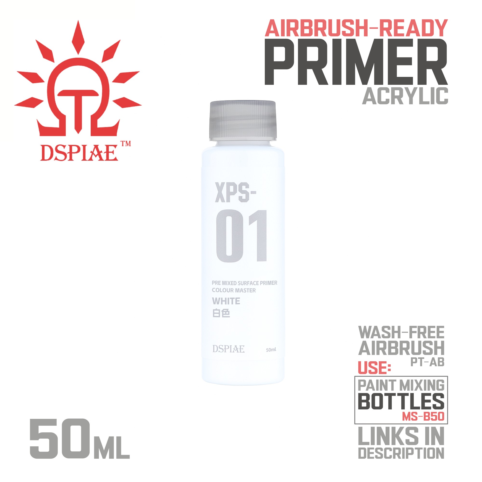 DSPIAE: Primer - 50ml - Airbrush Water Based Primer