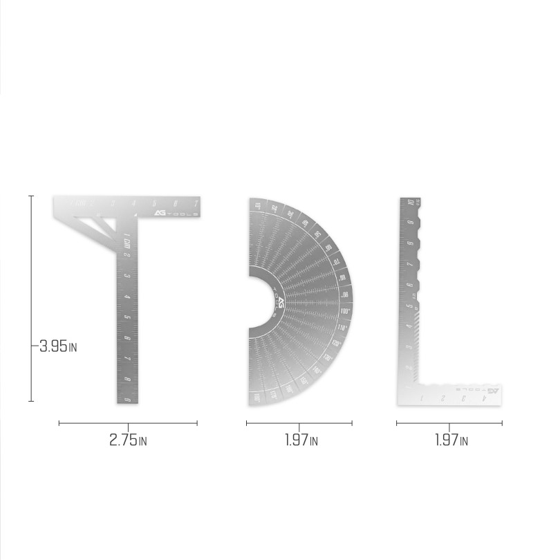 Galaxy Model: Mini Angle Guide Ruler - Scribing & Cutting - Scribe Guides