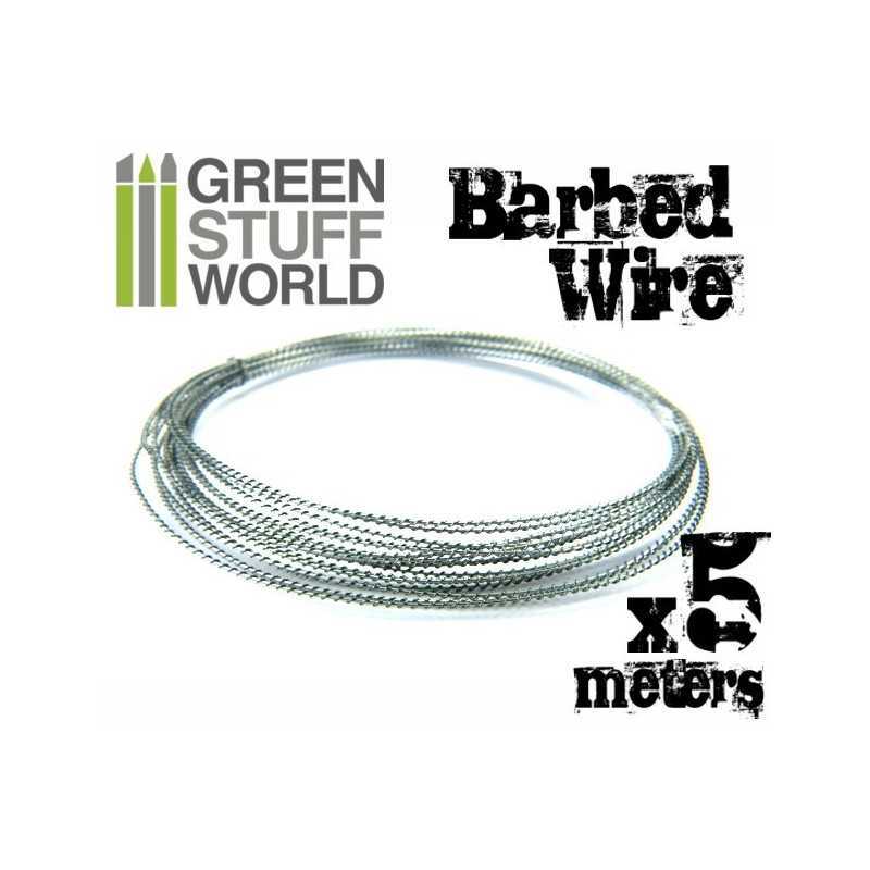 Green Stuff World : Simulation de fil de fer barbelé : 1/72 - 1/35 : 5 m 16 pieds - Photo 7 sur 8