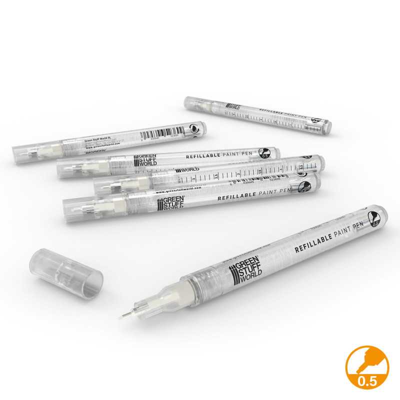 Green Stuff World: Refillable Markers - 3 Marker Tip Pen Sizes