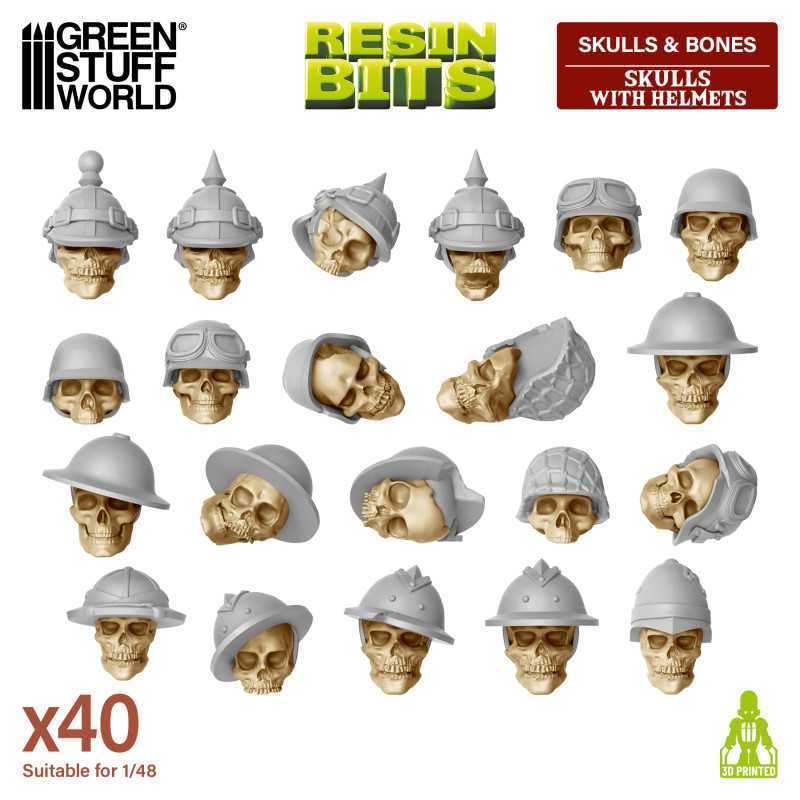 Green Stuff World: BONES - Basing Bits - 3d Printed Resin