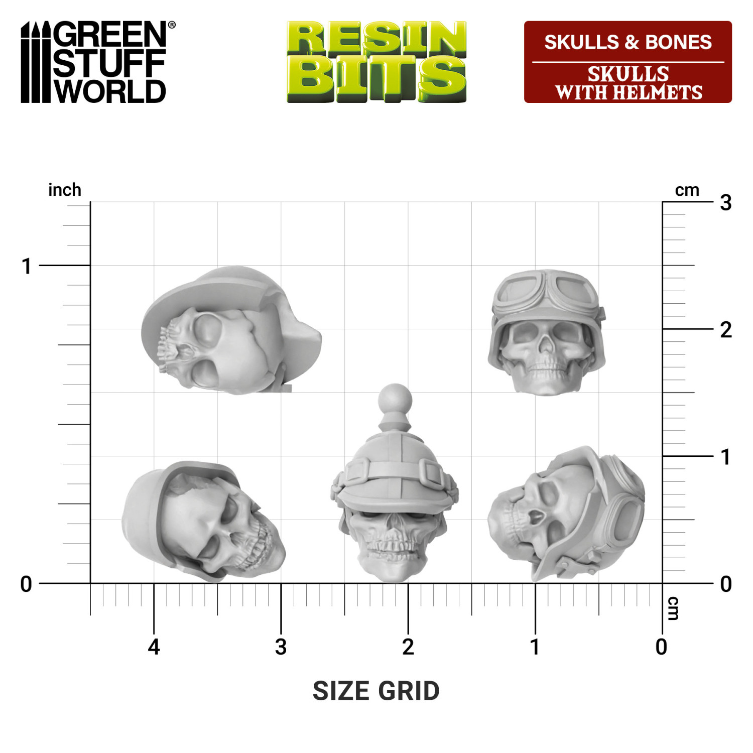 Green Stuff World: BONES - Basing Bits - 3d Printed Resin