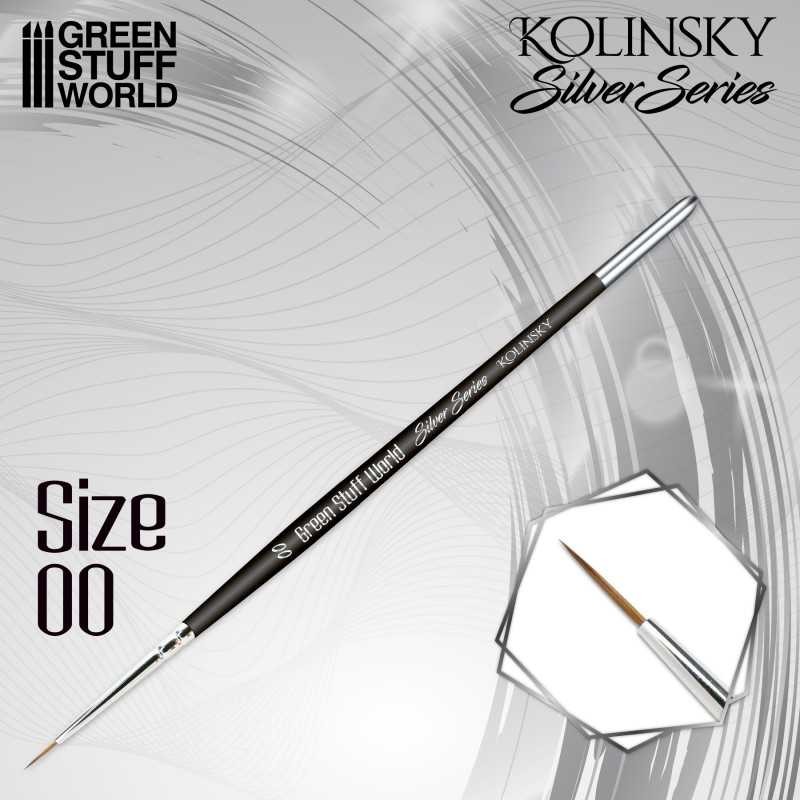 Green Stuff World: KOLINSKY Brushes - SILVER SERIES - Singles 4 Brush Sizes