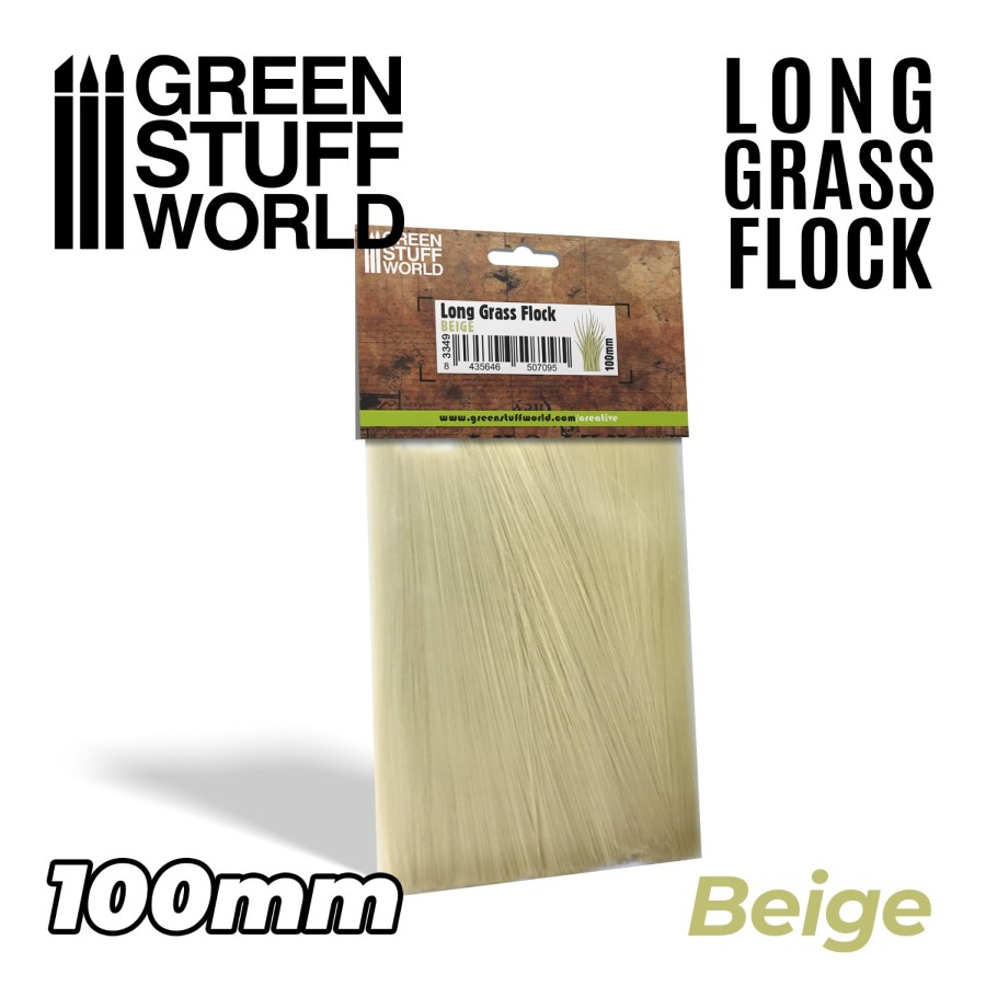 Green Stuff World: TALL GRASS - 100mm - Long Grass Flock - Single Color Packs