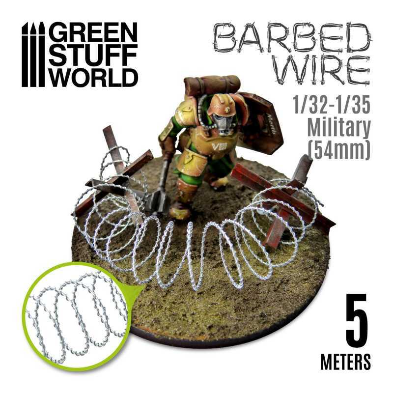 Green Stuff World : Simulation de fil de fer barbelé : 1/72 - 1/35 : 5 m 16 pieds - Photo 8 sur 8
