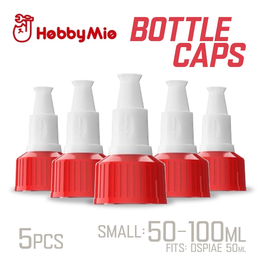Hobby Mio: Bottle Caps - 50-500ml - Empty Paint Bottle Cap